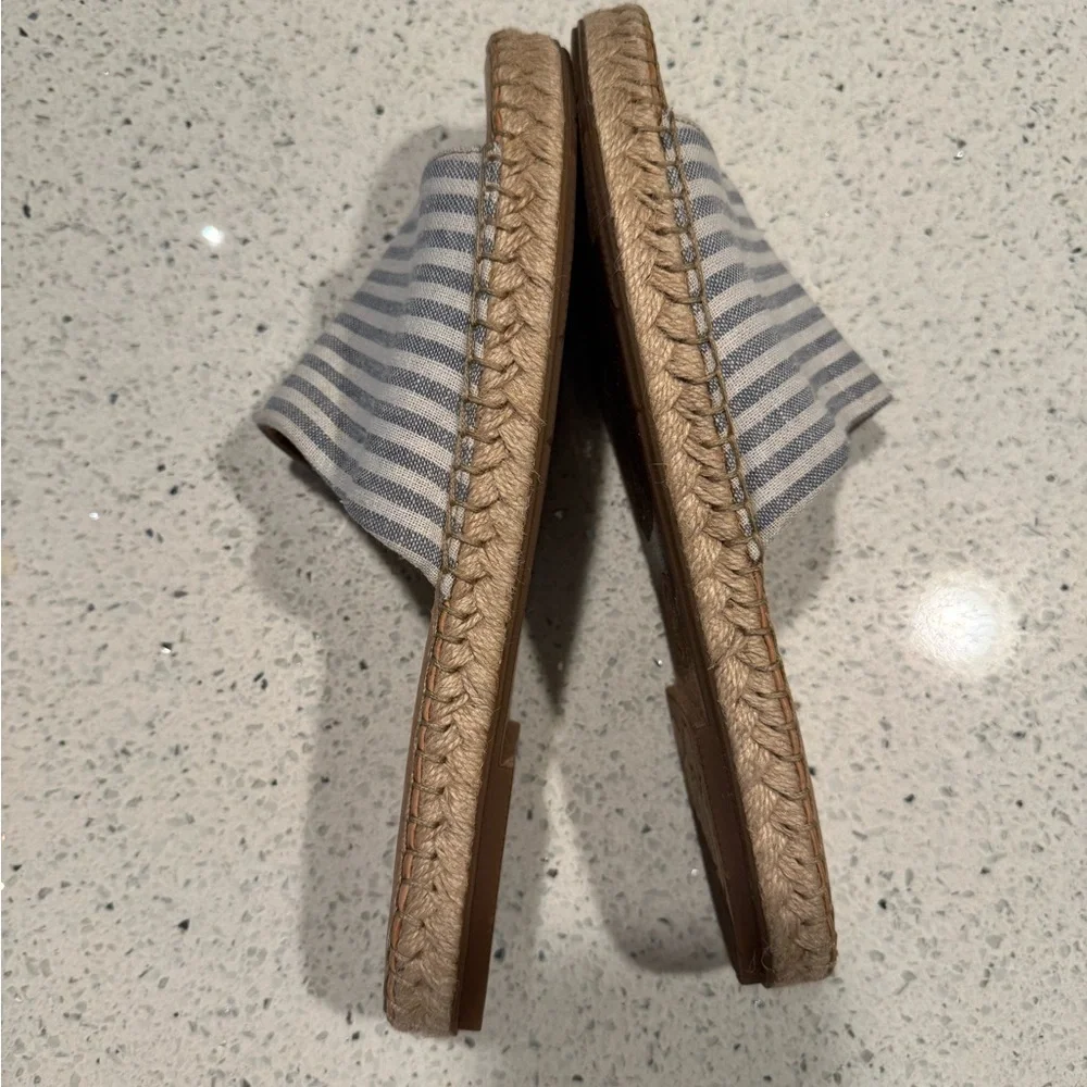 Børn San Benito Blue Striped Slide Sandals Espadrilles